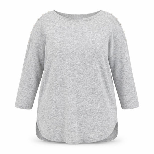 Womens UK Size 16 Papaya Grey Pullover Jumper