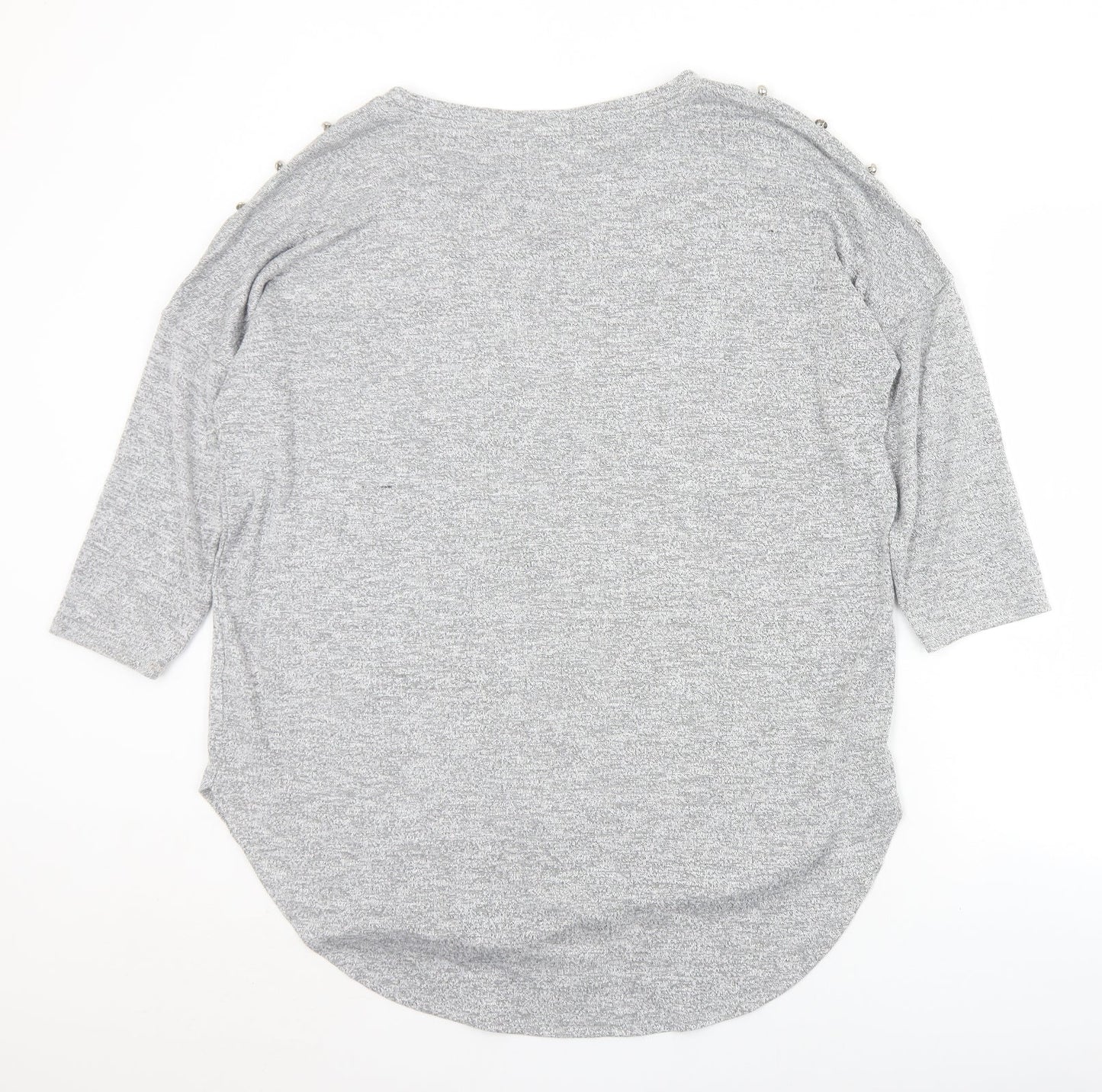 Womens UK Size 16 Papaya Grey Pullover Jumper