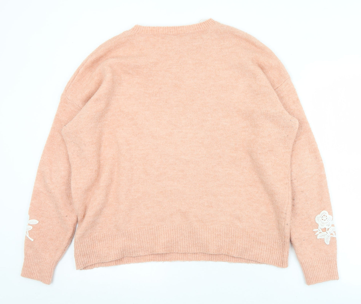 Womens UK Size L Marks and Spencer Pink Pullover Jumper
