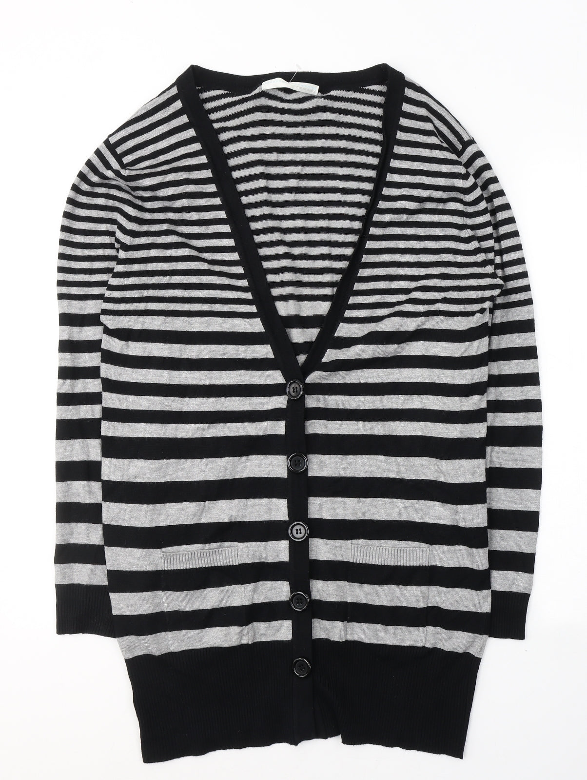 Womens UK Size 16 AMARANTO Black Cardigan Jumper
