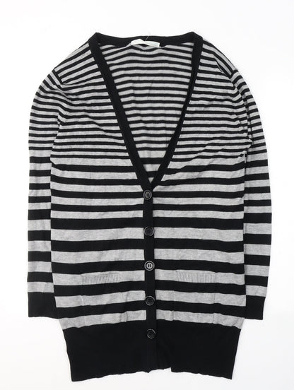 Womens UK Size 16 AMARANTO Black Cardigan Jumper