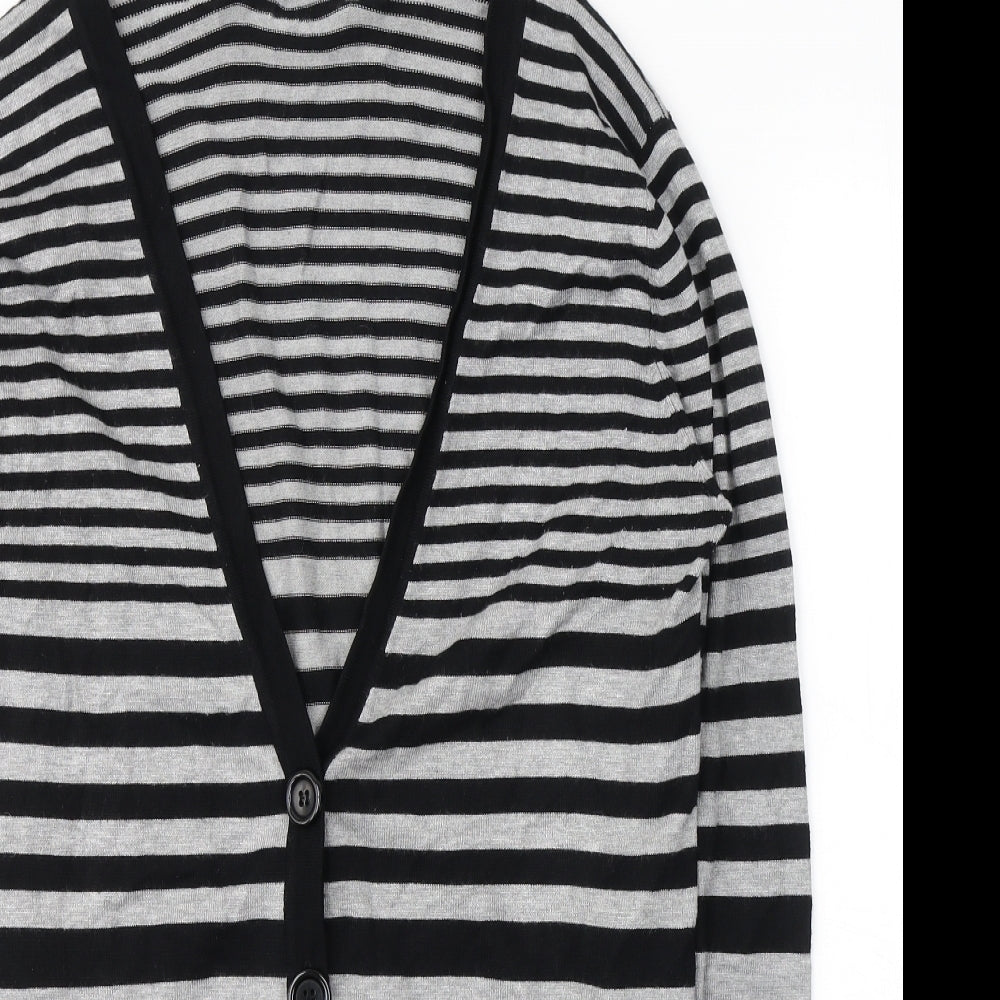 Womens UK Size 16 AMARANTO Black Cardigan Jumper