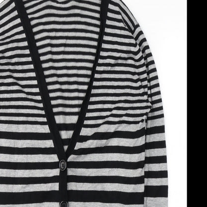 Womens UK Size 16 AMARANTO Black Cardigan Jumper