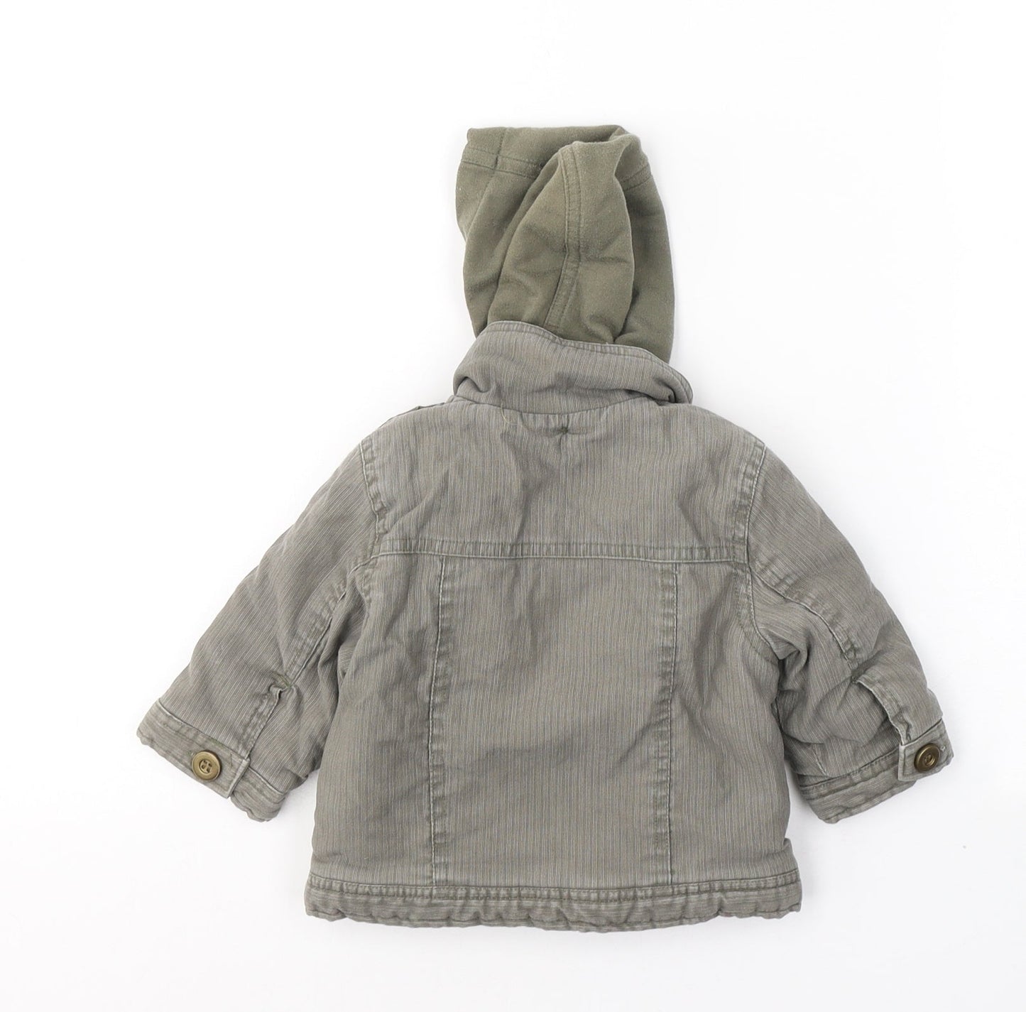 Mothercare Boys Green   Jacket Coat Size 3-6 Months   Zip