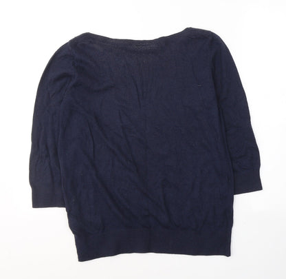 Womens UK Size M Wallis Blue Basic Blouse