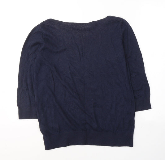 Womens UK Size M Wallis Blue Basic Blouse