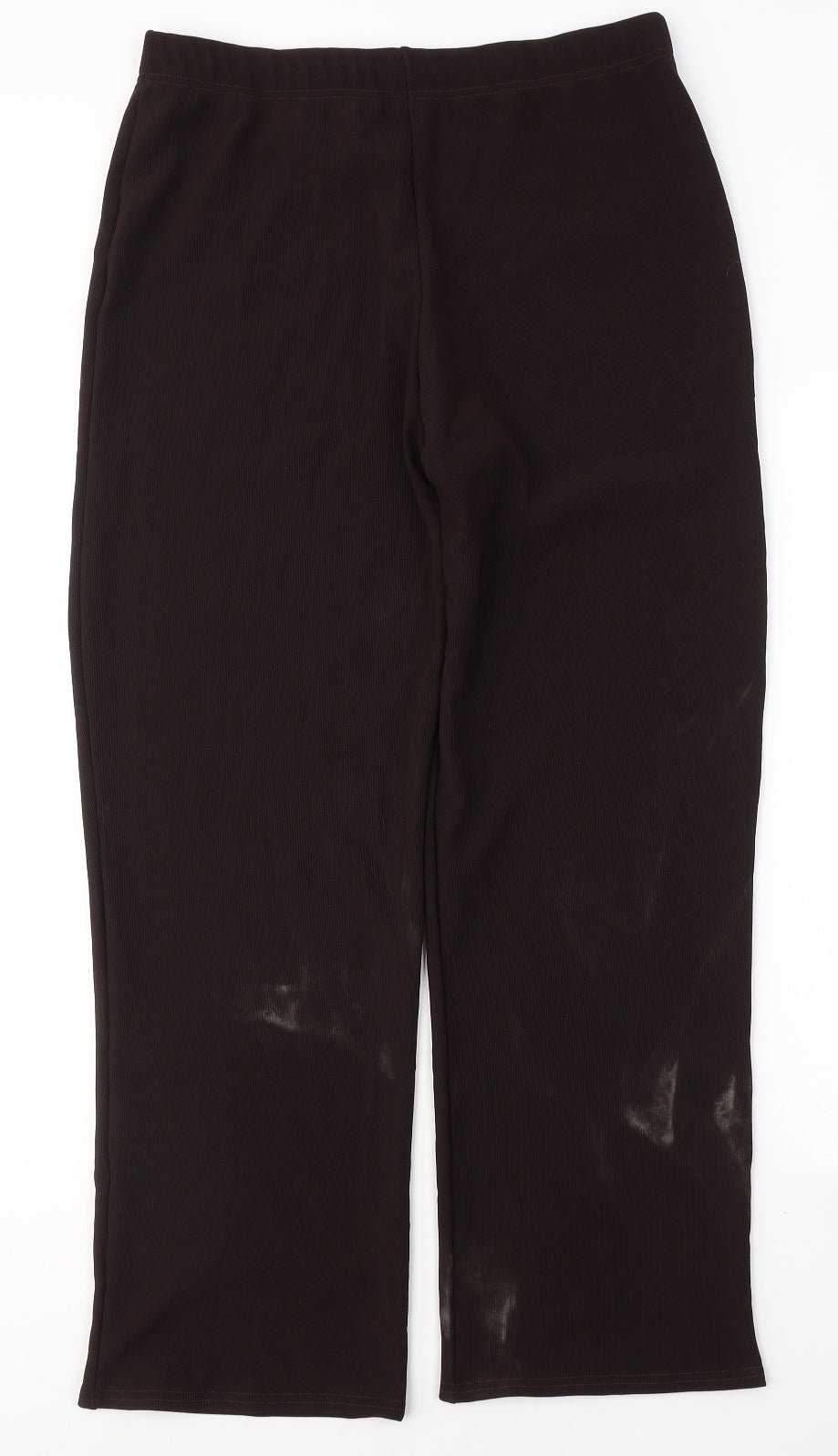 Womens UK Size 3XL Preworn Regular Fit  Brown Trousers
