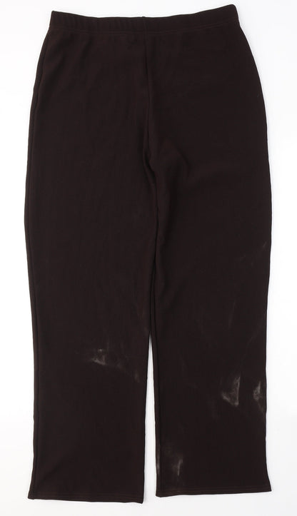 Womens UK Size 3XL Preworn Regular Fit  Brown Trousers