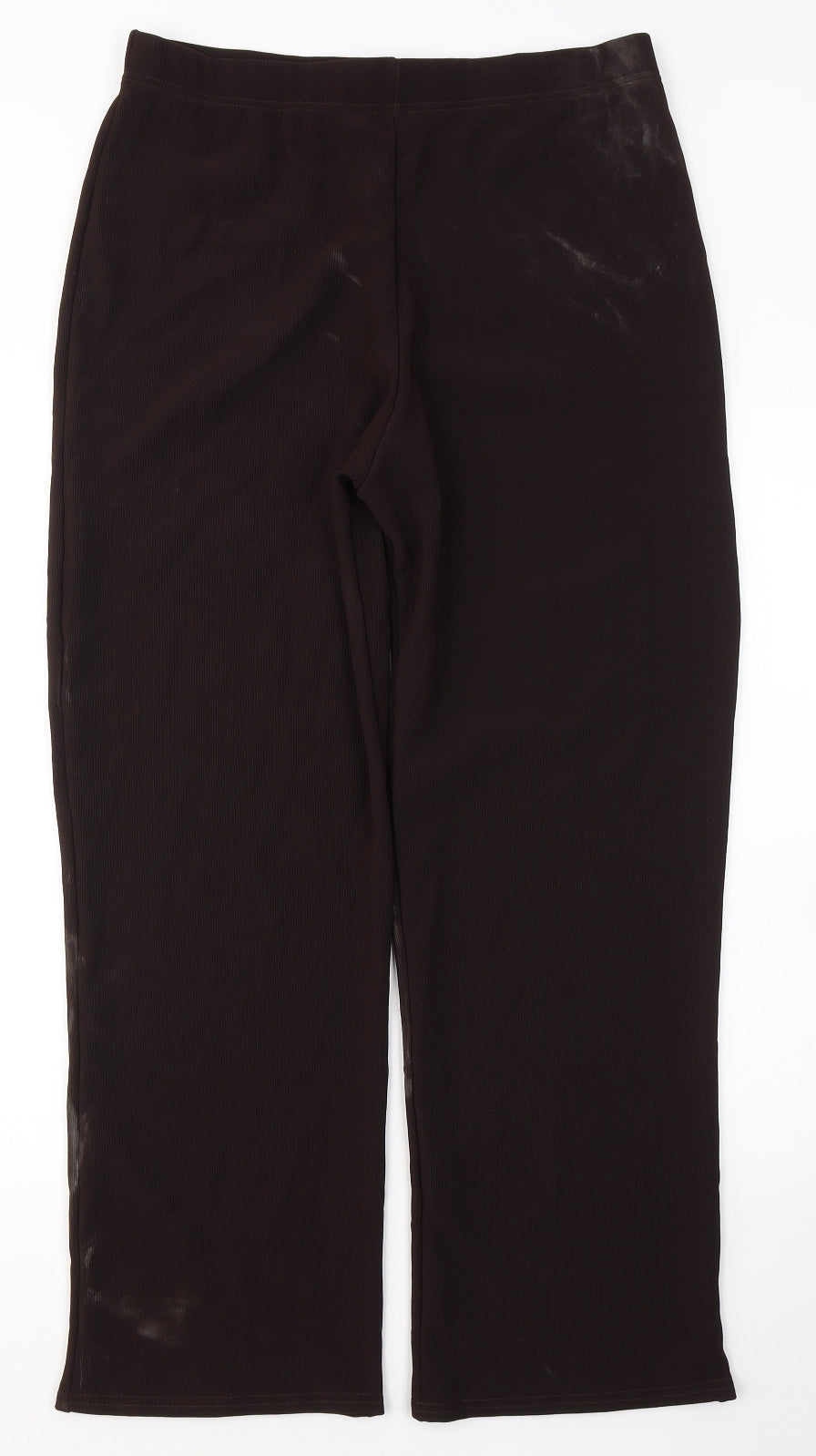 Womens UK Size 3XL Preworn Regular Fit  Brown Trousers