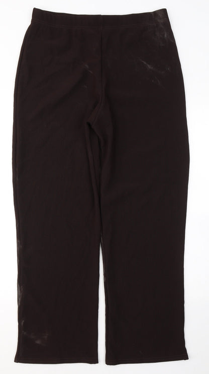 Womens UK Size 3XL Preworn Regular Fit  Brown Trousers