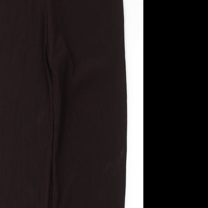 Womens UK Size 3XL Preworn Regular Fit  Brown Trousers