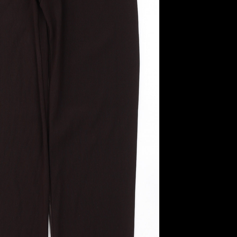 Womens UK Size 3XL Preworn Regular Fit  Brown Trousers