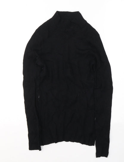 Womens UK Size 10 Atmosphere Black Jersey T-Shirt