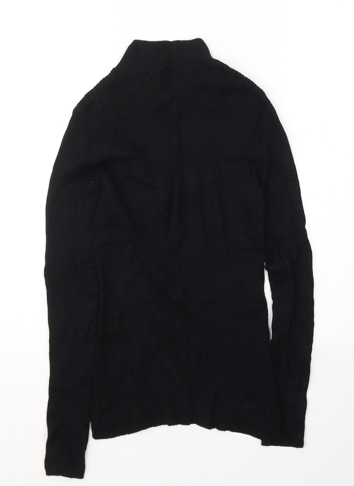 Womens UK Size 10 Atmosphere Black Jersey T-Shirt