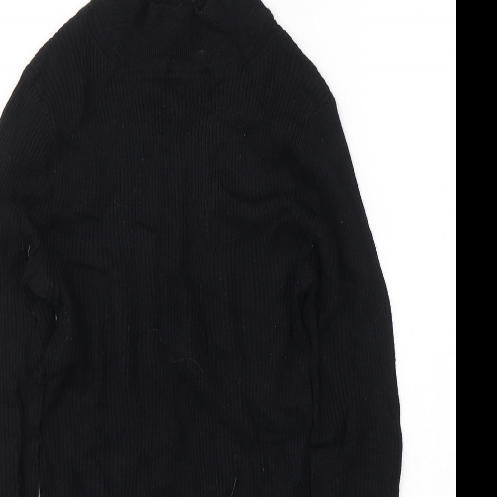 Womens UK Size 10 Atmosphere Black Jersey T-Shirt