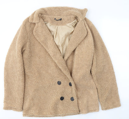 Womens UK Size 12 Selected Beige Pea Coat