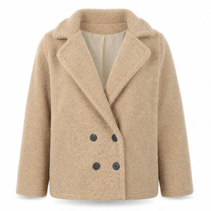 Womens UK Size 12 Selected Beige Pea Coat