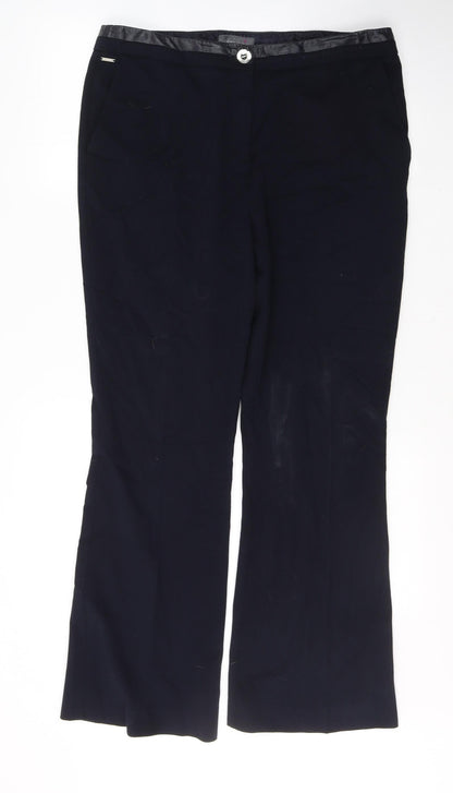 Womens UK Size 14 Per Una Regular Fit  Blue Trousers