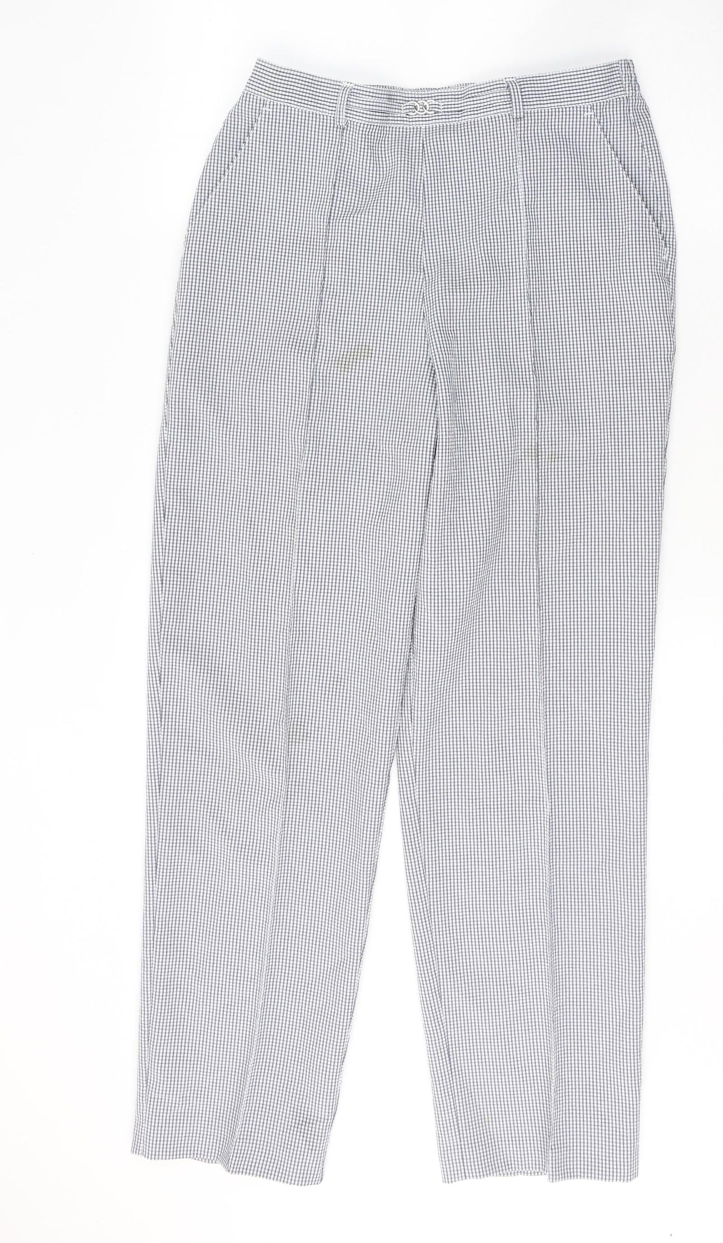 Womens UK Size 28 Preworn Regular Fit  White Trousers