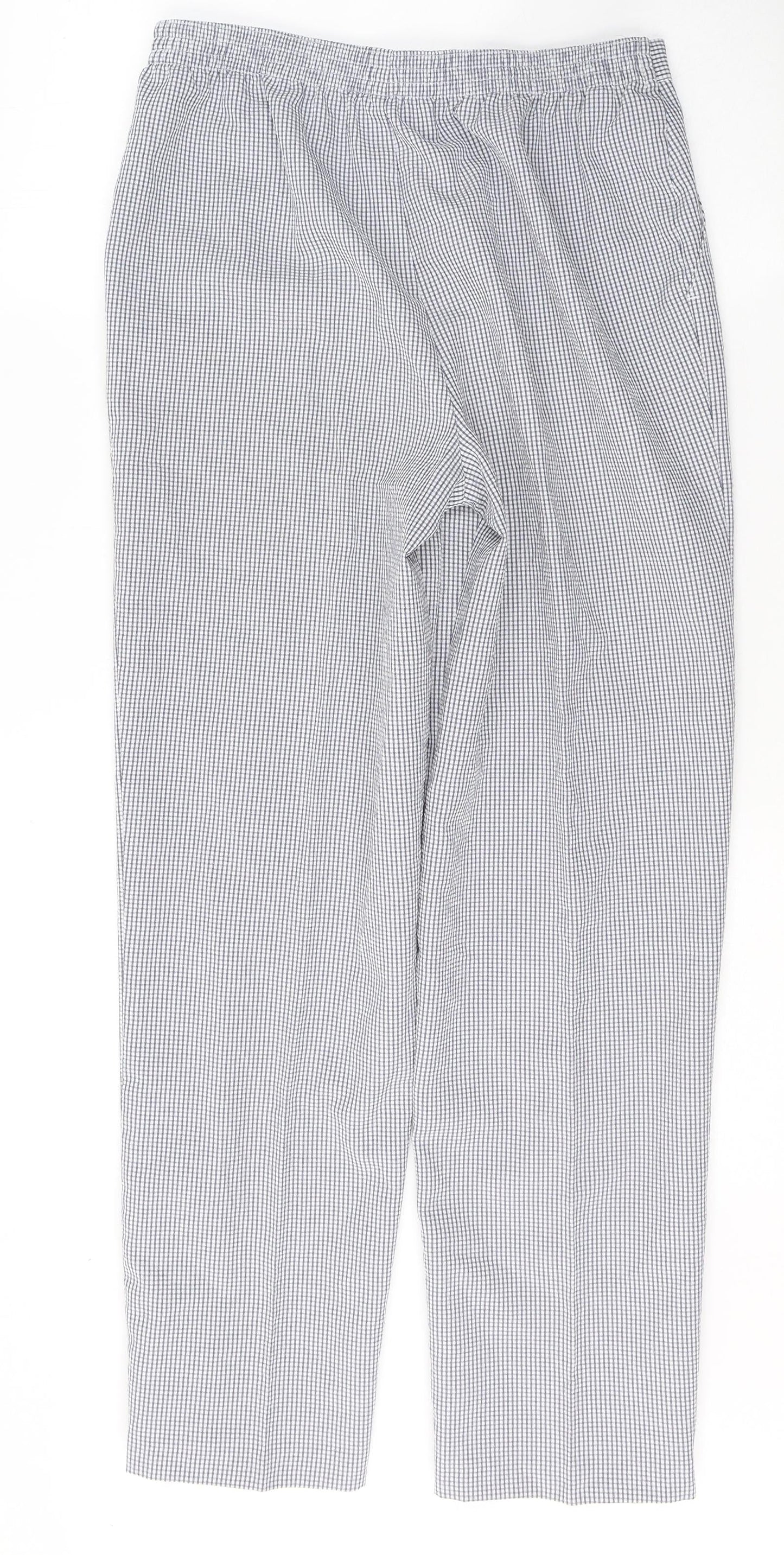 Womens UK Size 28 Preworn Regular Fit  White Trousers