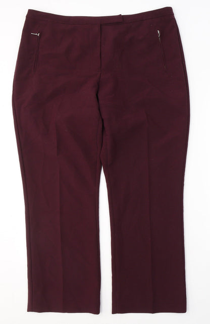 Womens UK Size 36 in W Regular Fit  Red Trousers