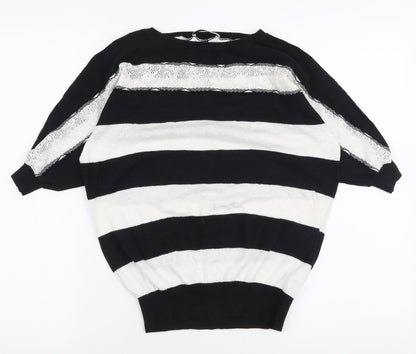 Womens UK Size XS Oasis Black Pullover Jumper