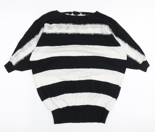 Womens UK Size XS Oasis Black Pullover Jumper