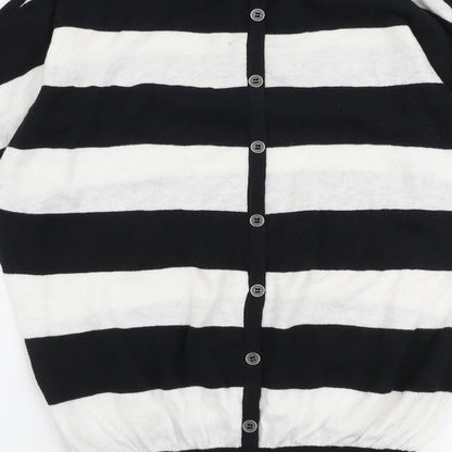Womens UK Size XS Oasis Black Pullover Jumper