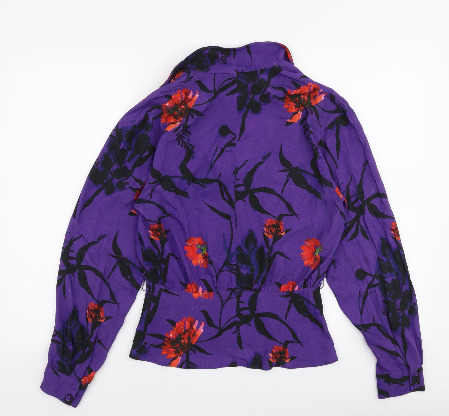 Womens UK Size 6 H&M Purple Basic Blouse