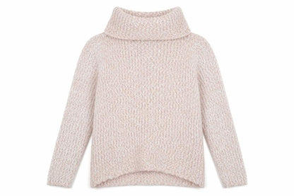Bonmarché Womens Pink Roll Neck Polyester Pullover Jumper Size 10