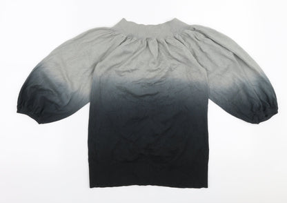 Womens UK Size 8 Oasis Grey Pullover Jumper