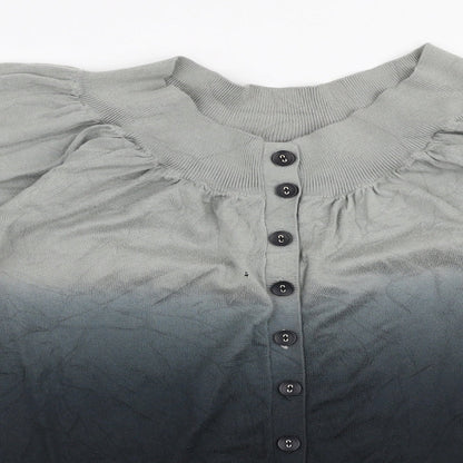 Womens UK Size 8 Oasis Grey Pullover Jumper