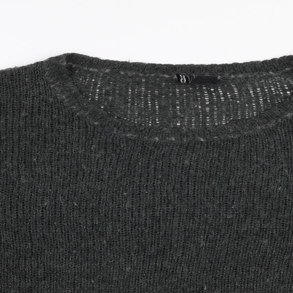 Womens UK Size 10 H&M Green Pullover Jumper