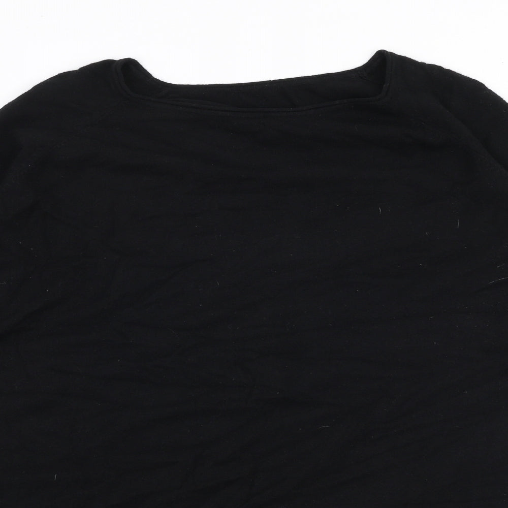 Womens UK Size M Preworn Black Pullover Jumper