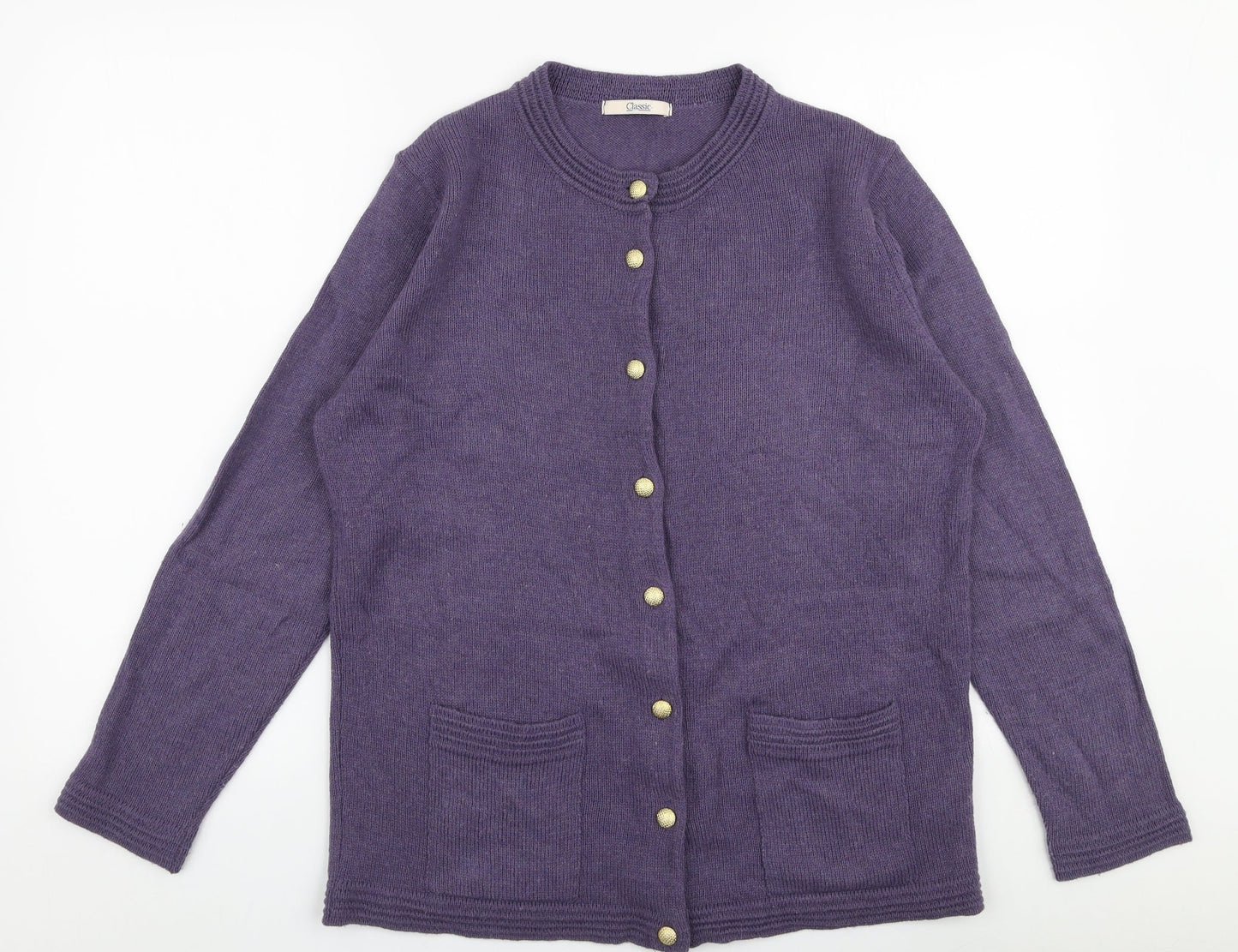Womens UK Size 16 Marks and Spencer Purple Cardigan Jumper