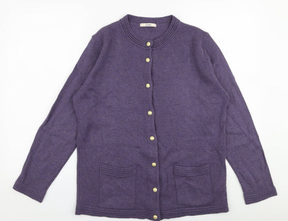 Womens UK Size 16 Marks and Spencer Purple Cardigan Jumper