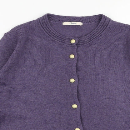 Womens UK Size 16 Marks and Spencer Purple Cardigan Jumper