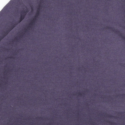Womens UK Size 16 Marks and Spencer Purple Cardigan Jumper