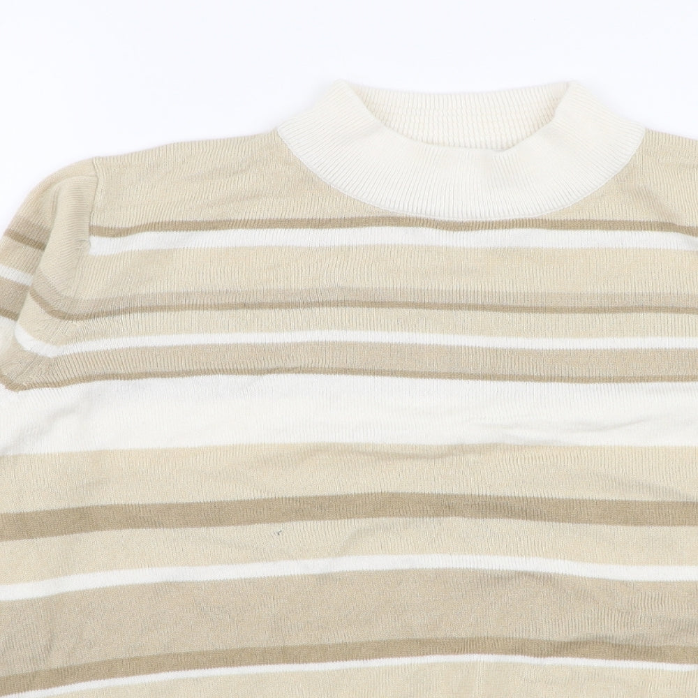 Womens UK Size 12 Marks and Spencer Beige Pullover Jumper