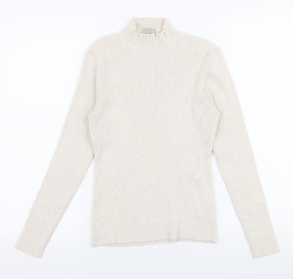 Womens UK Size S H&M Beige Pullover Jumper