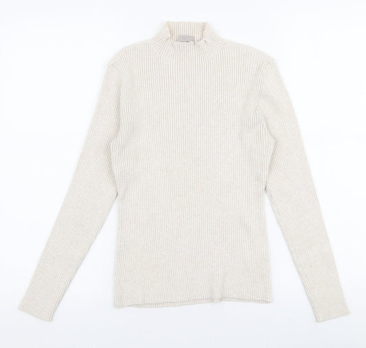 Womens UK Size S H&M Beige Pullover Jumper