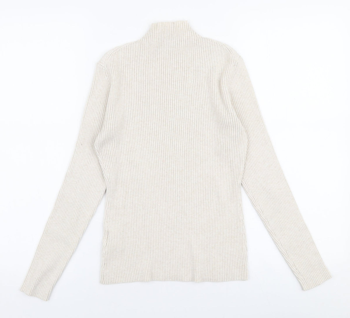 Womens UK Size S H&M Beige Pullover Jumper
