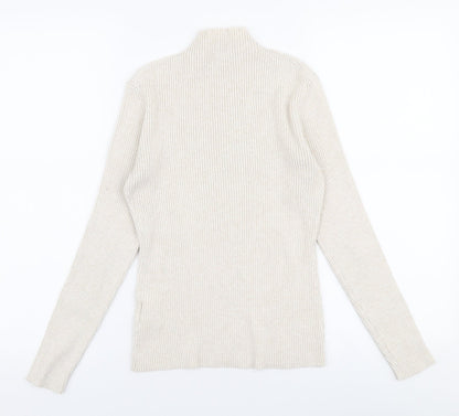 Womens UK Size S H&M Beige Pullover Jumper