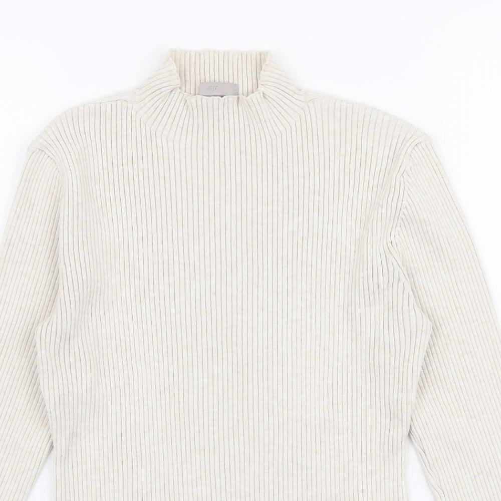 Womens UK Size S H&M Beige Pullover Jumper