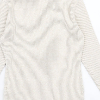 Womens UK Size S H&M Beige Pullover Jumper