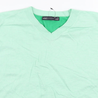 Womens UK Size 10 Marks and Spencer Green Pullover Jumper