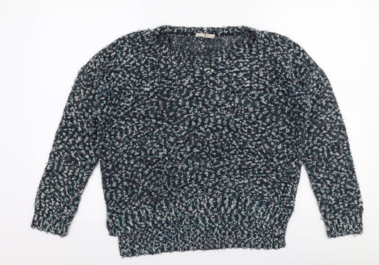 TU Womens Multicoloured Round Neck  Nylon Pullover Jumper Size 14