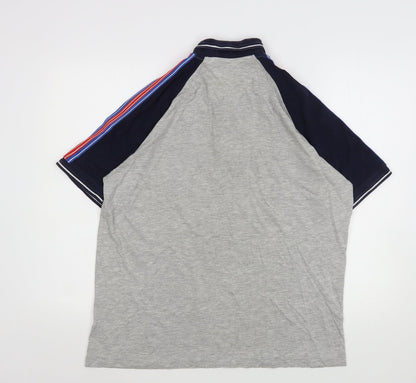 George Mens Multicoloured  Cotton  Polo Size L Collared