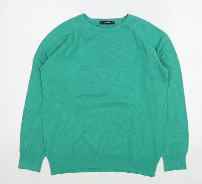 Womens UK Size M Dunnes Stores Green Pullover Jumper