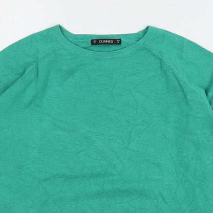 Womens UK Size M Dunnes Stores Green Pullover Jumper